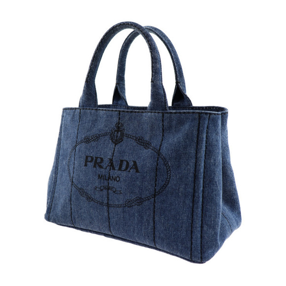 Prada Cotton Navy Denim Canapa - Picture 1 of 9